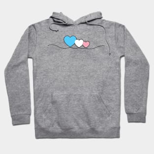 Transgender Hearts Pride Hoodie